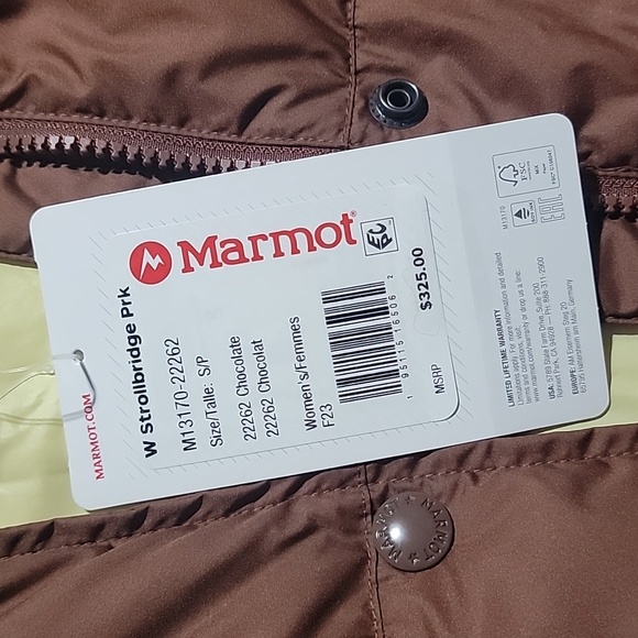 Marmot Strollbridge Parka Chocolate Small NWT - Picture 5 of 11